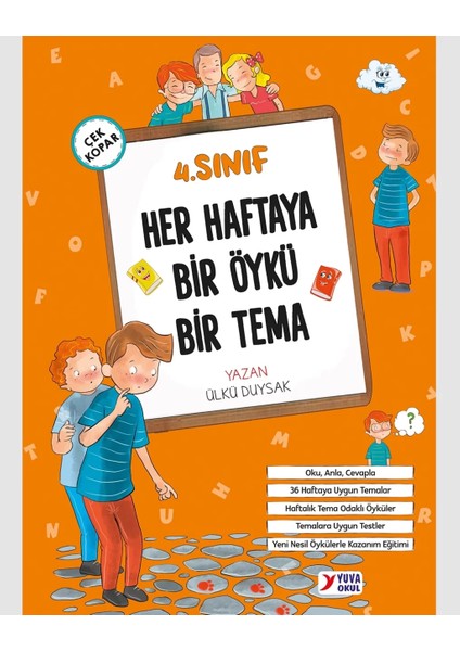 Yuva Yayınları 4. Sınıf Her Haftaya Bir Öykü Bir TEMA