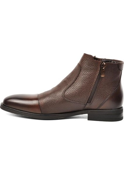 Kahverengi Hakiki Deri Erkek Bot
