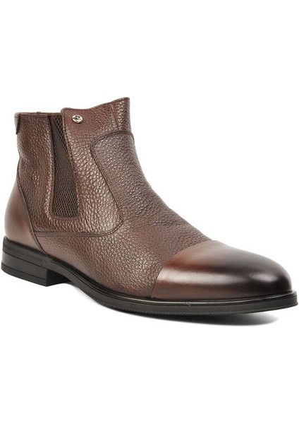 Kahverengi Hakiki Deri Erkek Bot modelleri