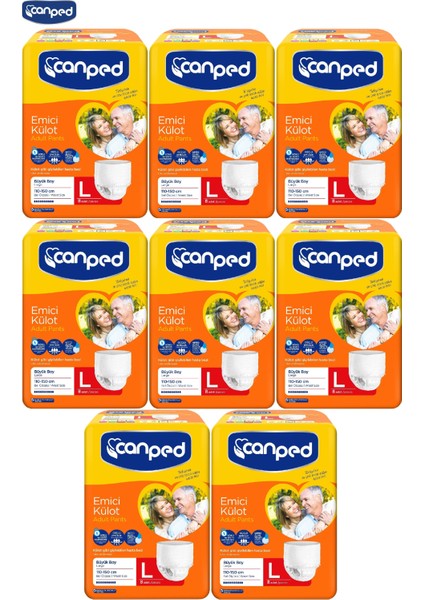 Emici Külot Hasta Bezi Büyük-Large 64 Adet (8pk*8)