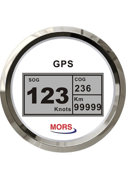 Mors Sürat Göstergesi 55 Mph Gpsli Beyaz Kadran