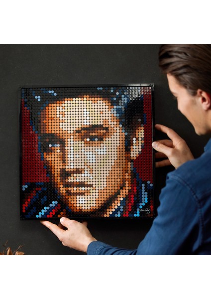 Art #Kral# Elvis Presley 31204 - 18 Yaş ve Üzeri Elvis Hayranları için Koleksiyonluk Yaratıcı Yapım Seti (3445 Parça)