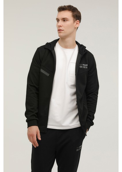 M-Hunter Reflectıve Full Siyah Erkek Eşofman Üstü