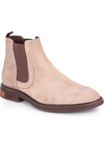 L3887 Süet Deri Erkek Bot Vizon