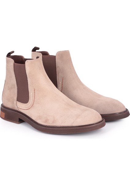 L3887 Süet Deri Erkek Bot Vizon modelleri