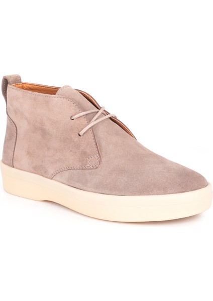 L4385 Süet Deri Erkek Bot Vizon