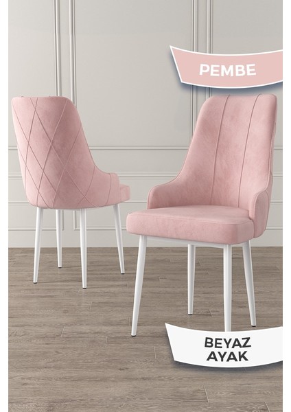 Concept Ram Serisi 80X132 Açılabilir Beyaz Yemek Masası Takımı 4 Babyface Kumaş Sandalye fırsatları