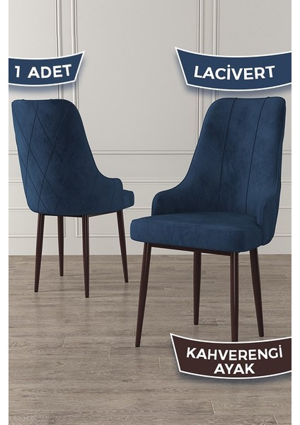 Concept Ram Serisi 80X132 Açılabilir Yemek Masası Takımı Beyaz Masa Kahverengi Ayak 4 Sandalye