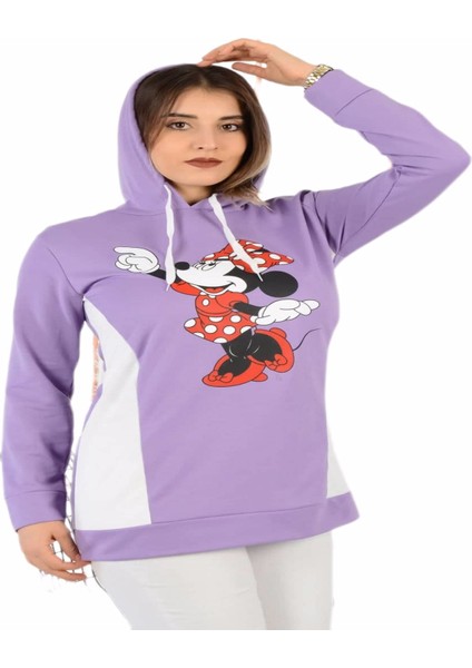 Kadın Kapüşonlu Baskılı Sweatshirt fiyatları