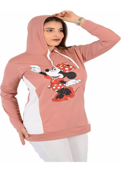 Kadın Kapüşonlu Baskılı Sweatshirt fiyatları