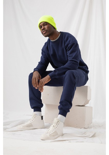 Erkek Rahat Kesim Lacivert Eşofman Alt modelleri