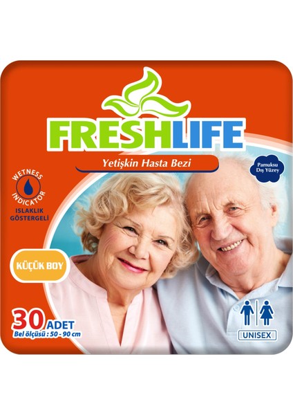 2'li Freshlife Small Yetişkin Hasta Bezi 30X2 (60 Adet)