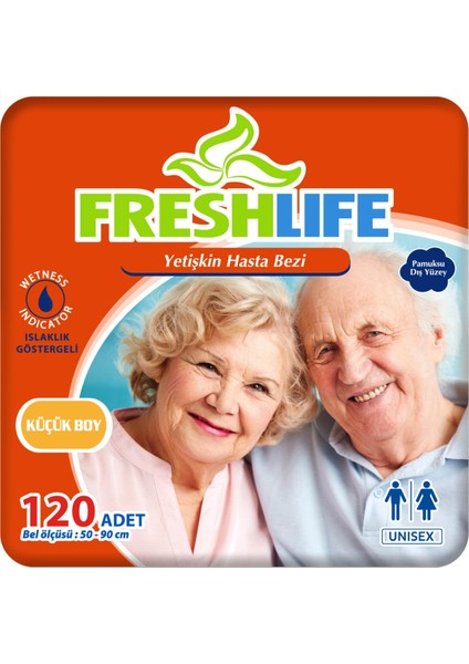 4'lü Freshlife Small Yetişkin Hasta Bezi 30X4 (120 Adet)