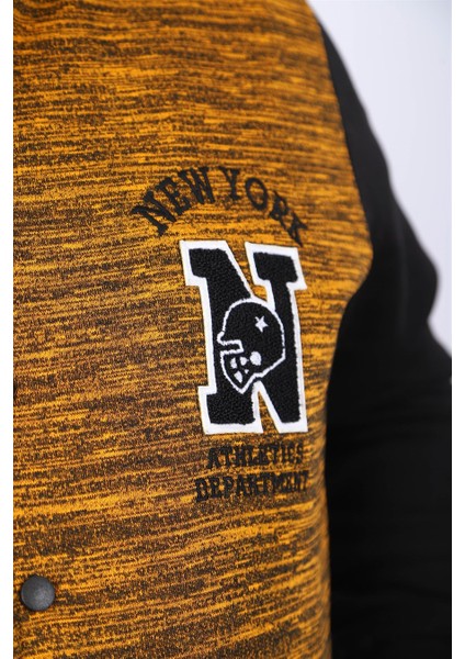 Hardal Renk Erkek Mont College M9 22728 Modern Tasarım ve Konfor fırsatları