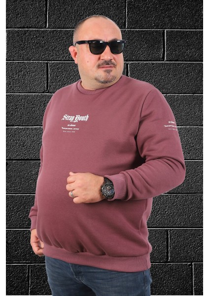 Sweatshirt Bisiklet Yaka Stray South 22730 Lila