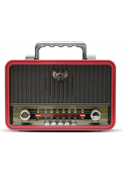 Vlike MD-1907BT Fm Bluetooth Hoparlör - Kırmızı