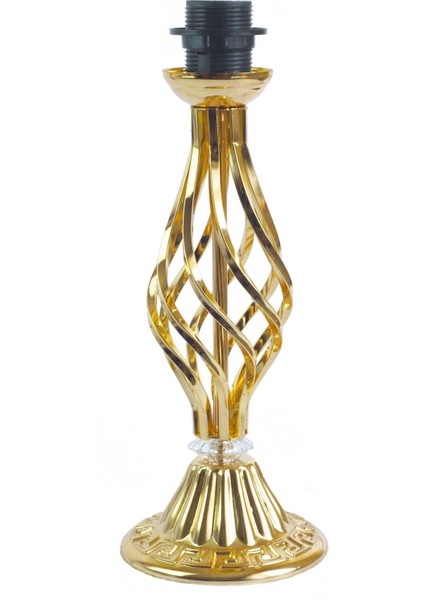 Modern Gold Burgu Ayak Bordo Abajur modelleri