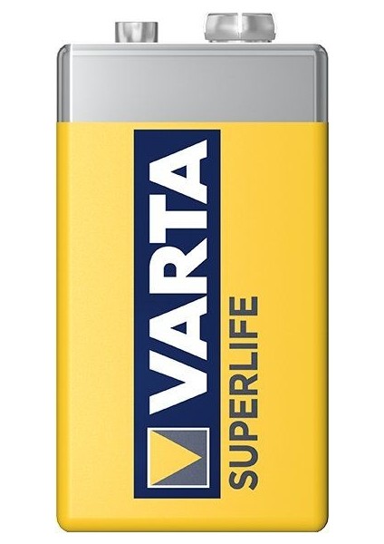 Varta Superlife Çinko 9 Volt Pil 12'li Paket