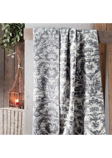 Mıkkel Battaniye Çift Kişilik - Koyu Gri