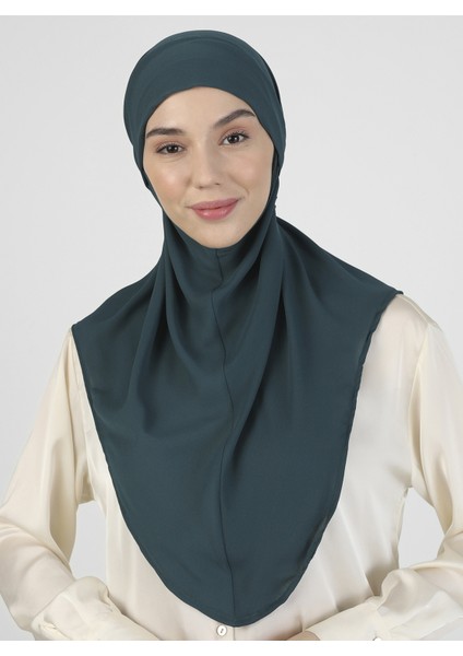 Krep Kemerli Türban - Zümrüt Yeşili - Ecardin