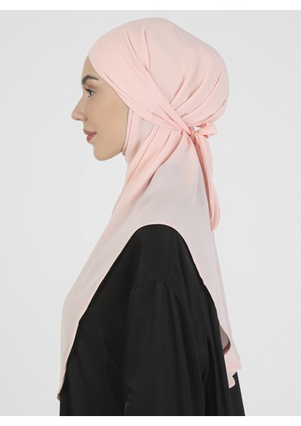 Krep Kemerli Türban - Pembe - Ecardin modelleri