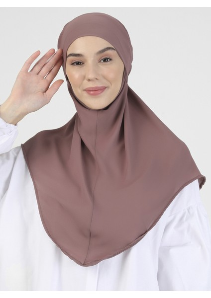 Krep Kemerli Türban - Koyu Gül Kurusu - Ecardin fiyatları