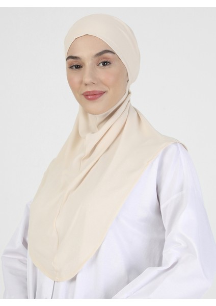 Krep Kemerli Türban - Açık Bej - Ecardin fiyatları