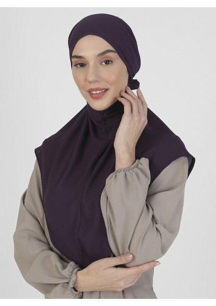 Krep Kemerli Türban - Mor - Ecardin fiyatları