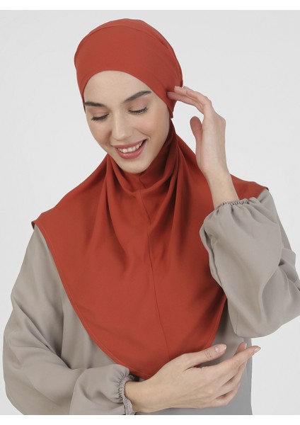 Krep Kemerli Türban - Kiremit - Ecardin fiyatları