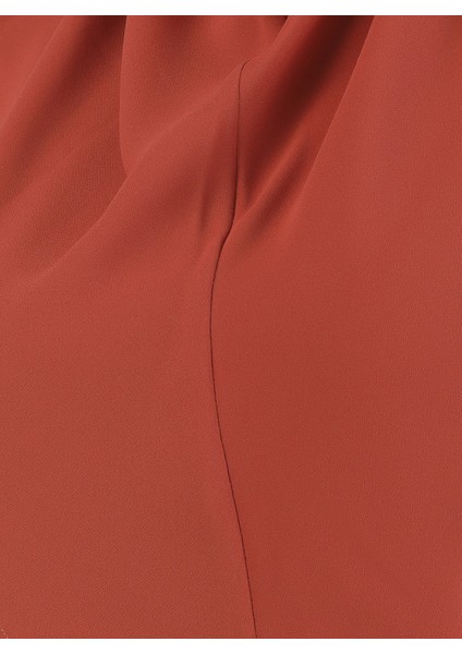 Krep Kemerli Türban - Kiremit - Ecardin fırsatları