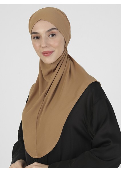 Krep Kemerli Türban - Camel - Ecardin fiyatları