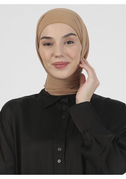 Krep Kemerli Türban - Gold - Ecardin