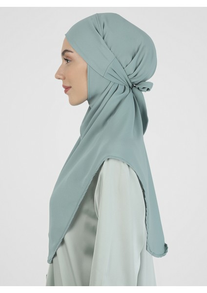 Krep Kemerli Türban - Mint Yeşili - Ecardin modelleri