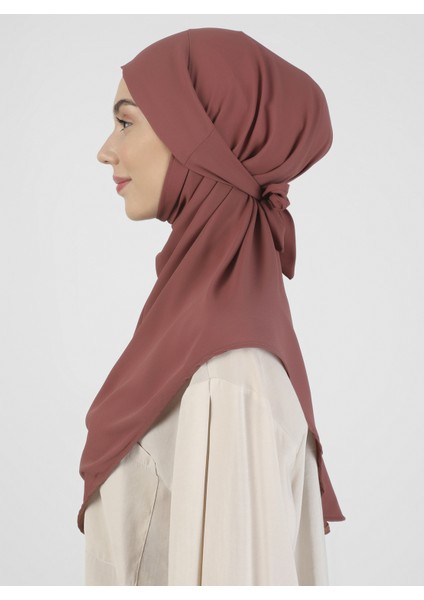 Krep Kemerli Türban - Koyu Kil - Ecardin modelleri