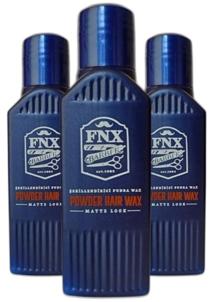 Fnx Fonex Barber Toz Wax Şekillendirici Pudra 3'Lü Set