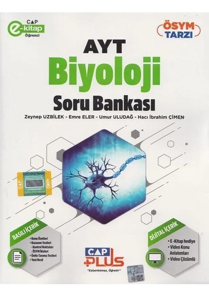 Çap Yayınları Plus AYT Biyoloji Plus Soru Bankası