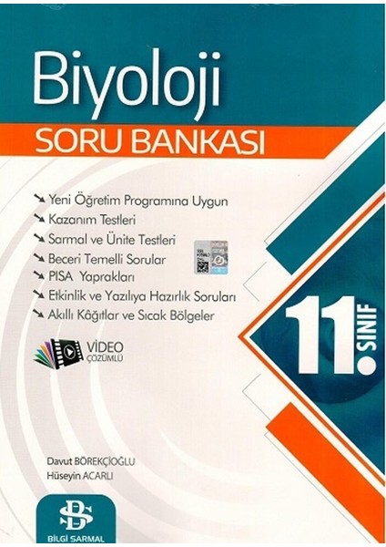 Bilgi Sarmal Yayınları 11. Sınıf Biyoloji Soru Bankası - 11 Biyoloji