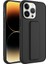 Apple iPhone 14 Pro Kapak Standlı El Tutacaklı Silikon Kılıf - Siyah 1