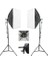 Ikili Softbox Sabit Işık Seti 50X70 cm - Lambasız 4