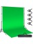 Green Screen Greenbox Yeşil Fon Perde (2X3M) + Fon Standı + 4 Mandal 1