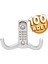 Noktalı Askı Portmanto Vestiyer Duvar Dolap Elbise Askısı Mobilya Askılığı Metal Askı (100 Adet) 1