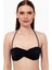 63508 Siyah Burgu Straplez Bikini Üstü 1