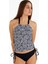 40660 Siyah Çiçek Desenli Tankini 1