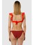 5400 Kiremit Fırfırlı Bikini Takımı 2