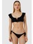 5400 Siyah Fırfırlı Bikini Takımı 1