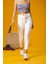 Ekru Dar Paça Rahat Pantolon 3