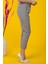 Gri Beli Bağlamalı Dar Paça Pantolon 3