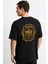 Vintage Gold Awesome Series February 1983 Siyah Ön Arka Oversize Tshirt 2