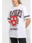 Beyaz Baskılı Oversize Tshirt 3