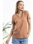 Kahve V Yaka Basic Tshirt 2